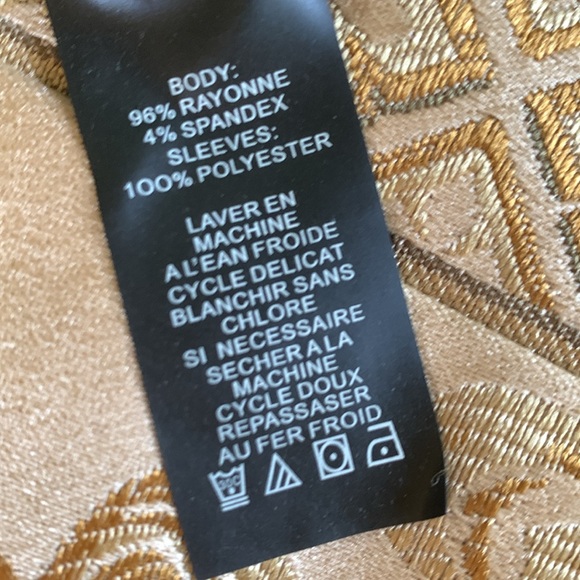 Vince Camuto black S EUC top with stunning see through bell sleeves worn once. - Picture 5 of 10